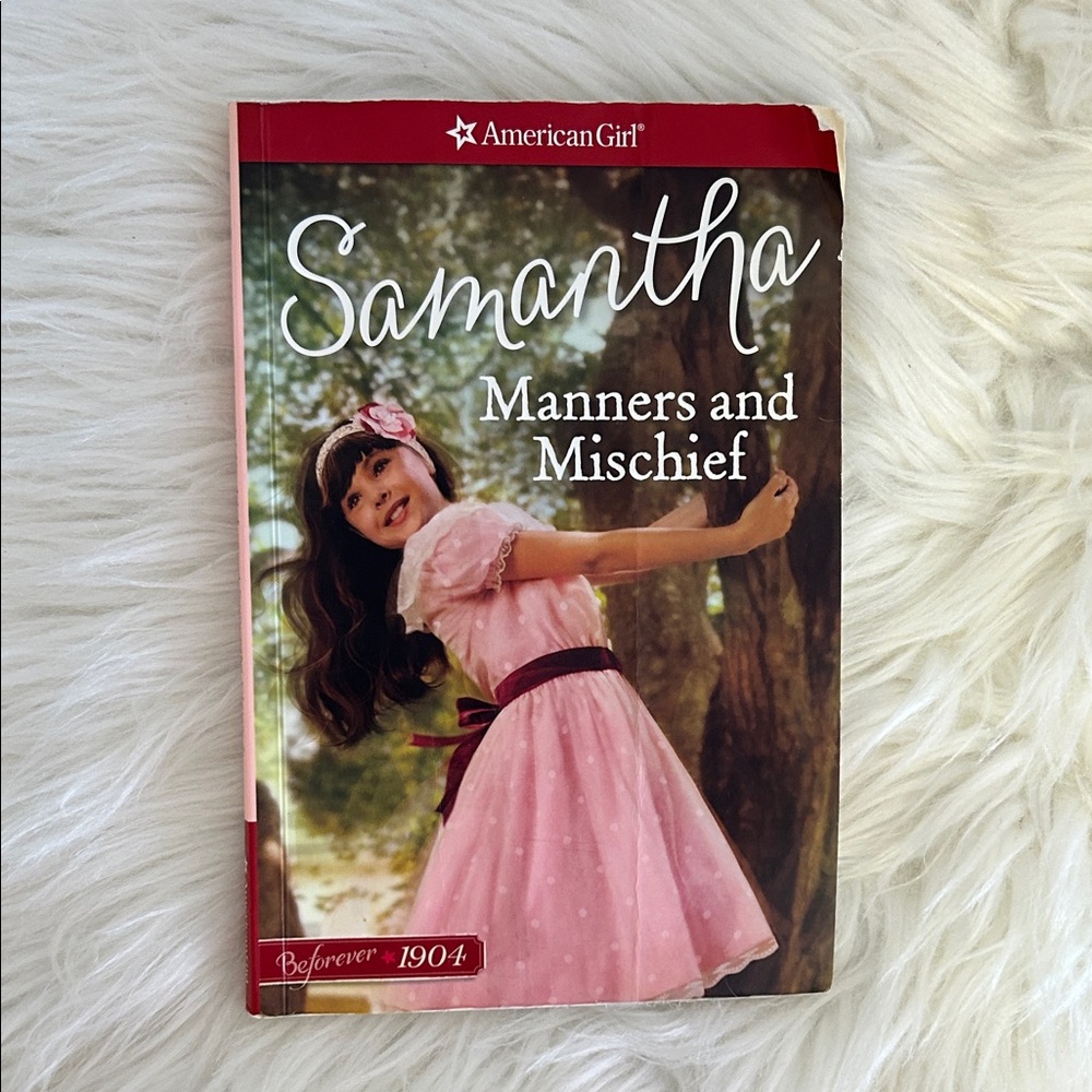 American Girl Samantha Manners and Mischief Book - Pink Cover
